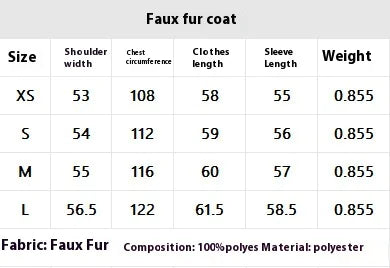 Women's Faux Fox Fur Coat