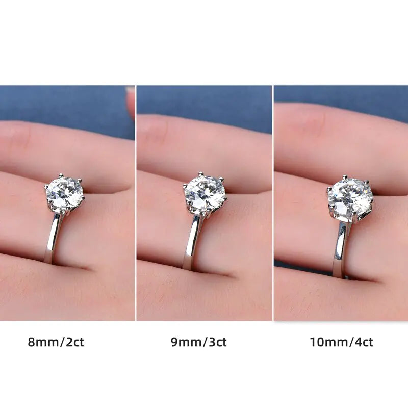 Elegant Moissanite Proposal Ring