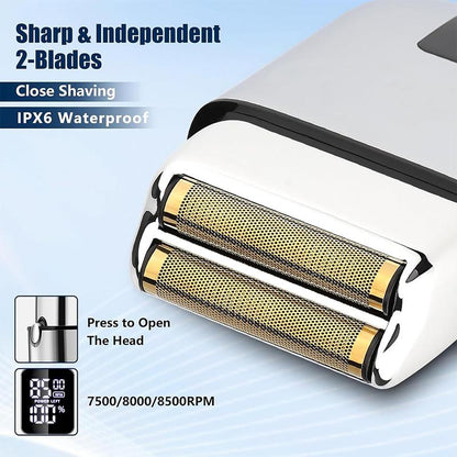 Ultimate Professional Hair Clipper Set with LCD Display - The Perfect Winter Gift for Stylish Men!