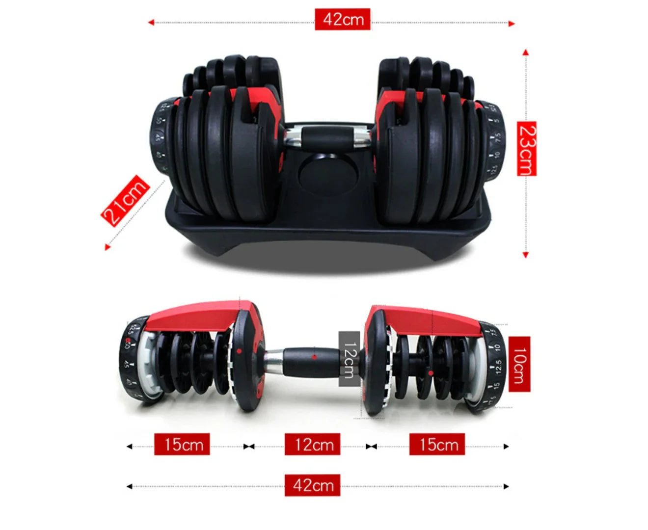 FlexiWeight Adjustable Dumbbell Set