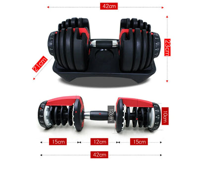 FlexiWeight Adjustable Dumbbell Set