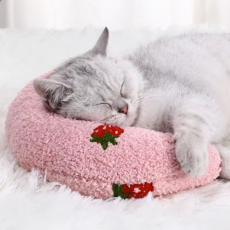 Ultimate Cozy U-Shaped Pet Pillow for Deep, Supportive Sleep for Your Furry Friends