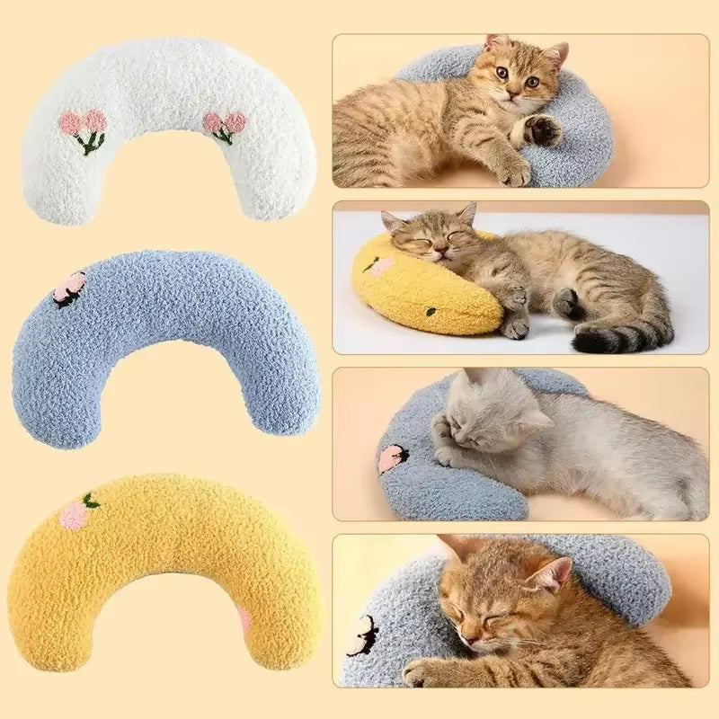 Ultimate Cozy U-Shaped Pet Pillow for Deep, Supportive Sleep for Your Furry Friends