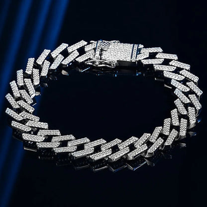 Moissanite Cuban Link Bracelet