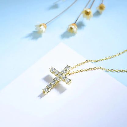 Moissanite Cross