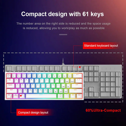 Compact Pro Gamer Mechanical Keyboard