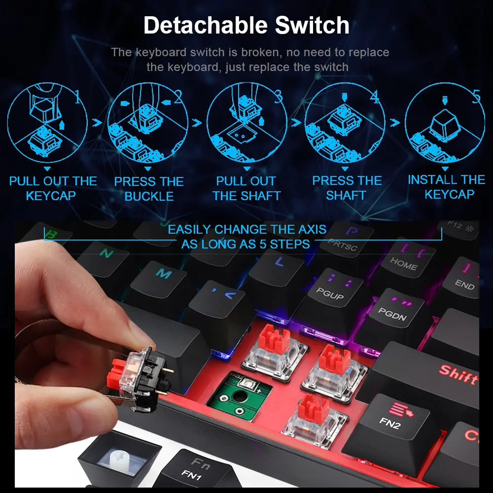 Compact Pro Gamer Mechanical Keyboard