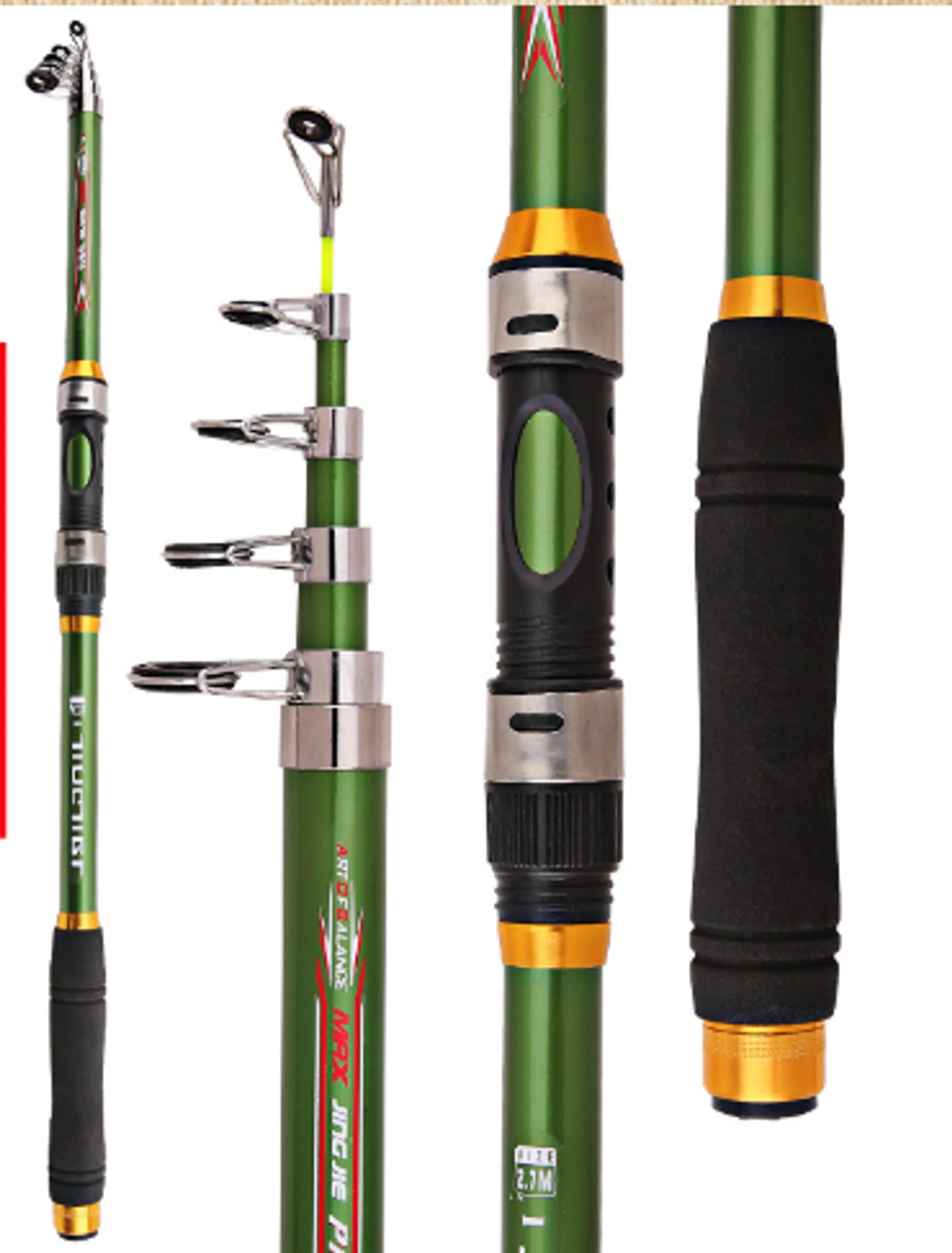 Carbon Fiber Telescopic Fishing Rod