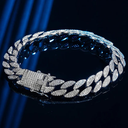 Moissanite Cuban Link Bracelet