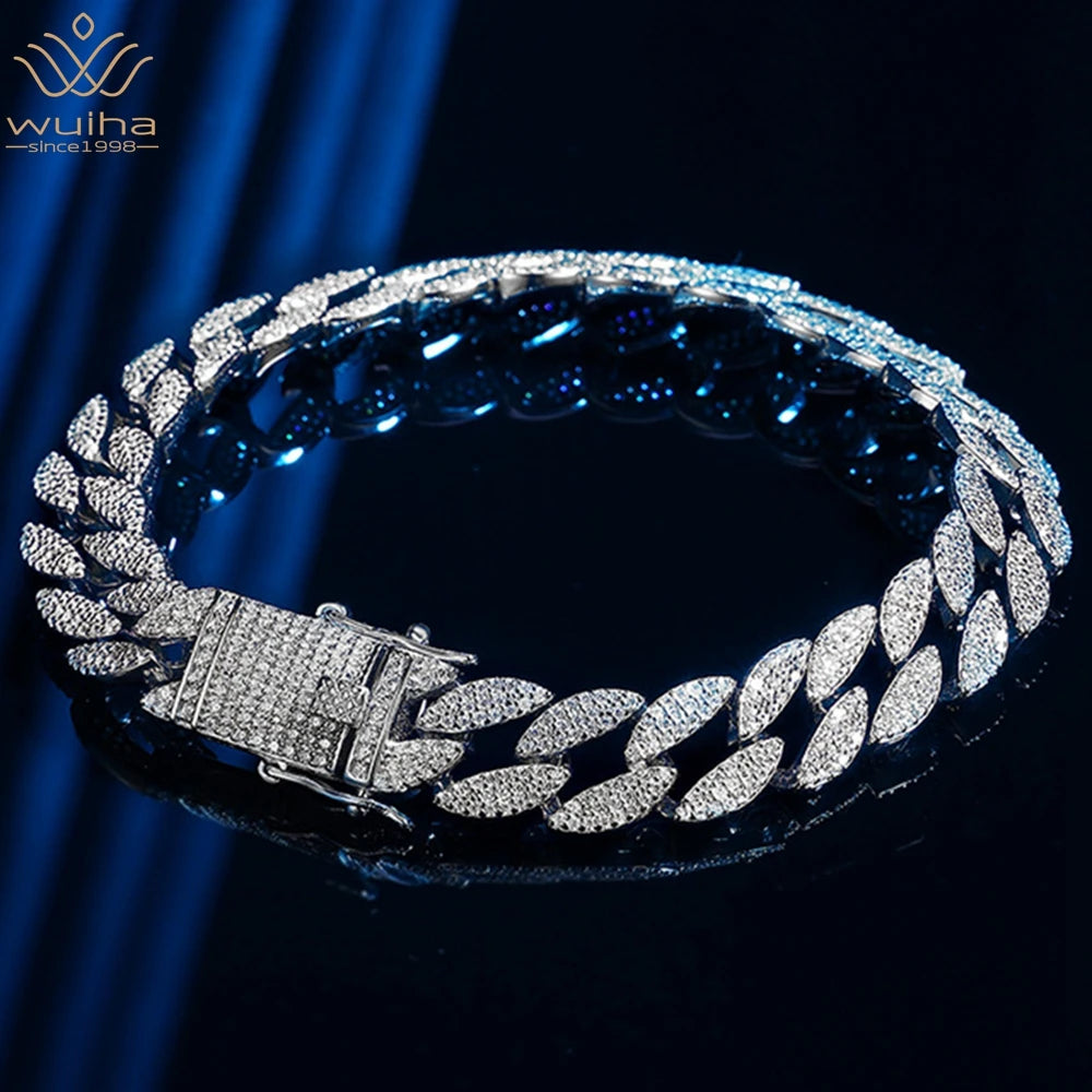 Moissanite Cuban Link Bracelet