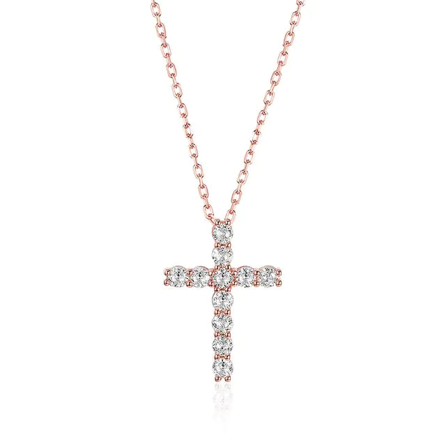 Moissanite Cross