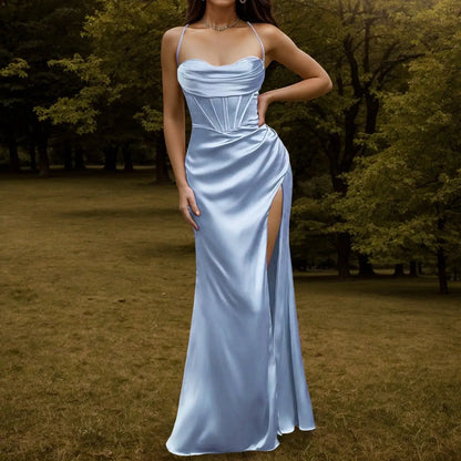 Ladies' Satin Maxi Elegance