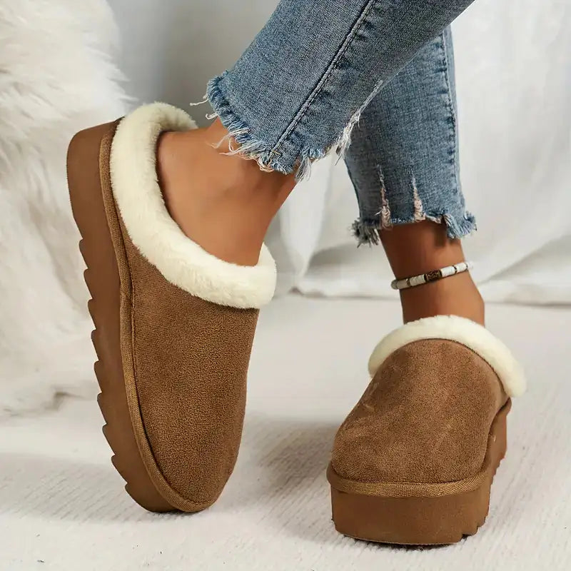 Chic Fur Lined Slip-on