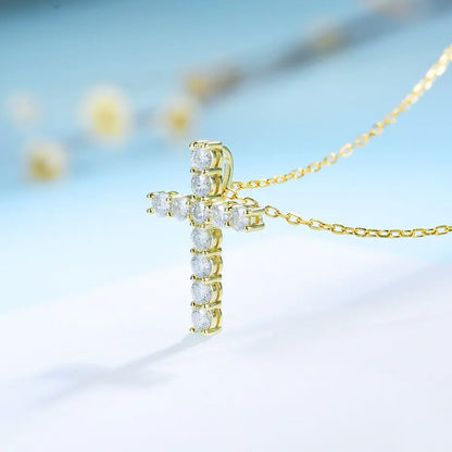 Moissanite Cross