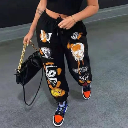 Ladies' Punk Cartoon Pants