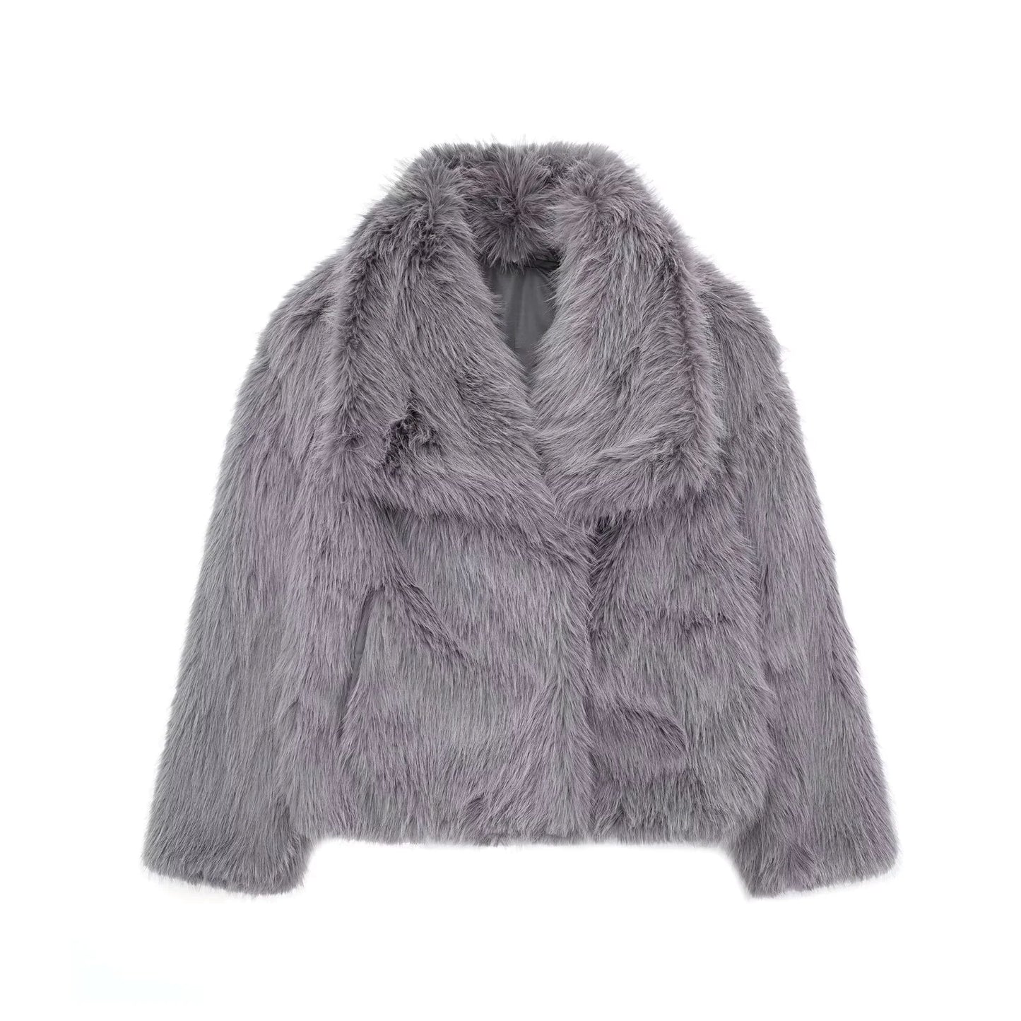 Women's Faux Fox Fur Coat