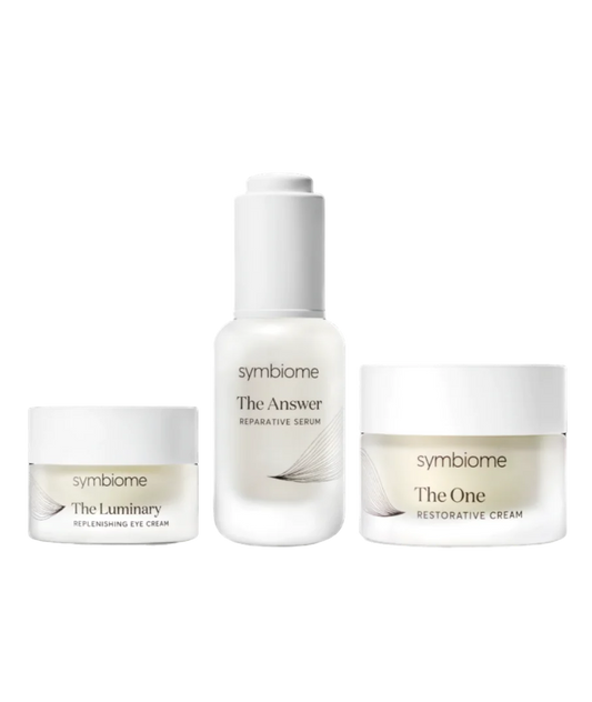 The Treatment Trio (The Answer Serum, The Luminary Eye Cream, The One Moisturizer) - by Symbiome