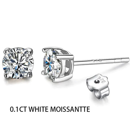 2 Carat Sparkling Moissanite Studs