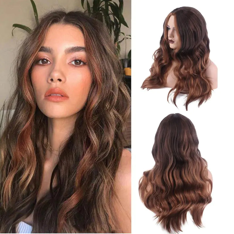 Wavy Middle Part Wigs