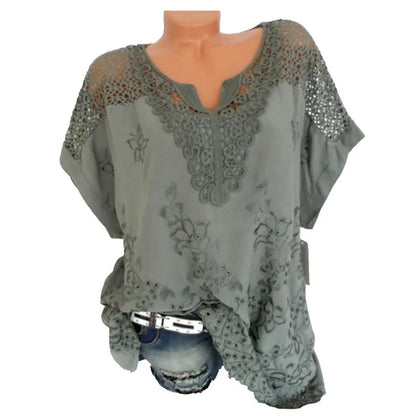 Ladies' Elegant Short Sleeve Top