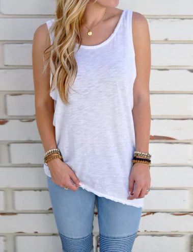 Chic Sleeveless Open-Back Top