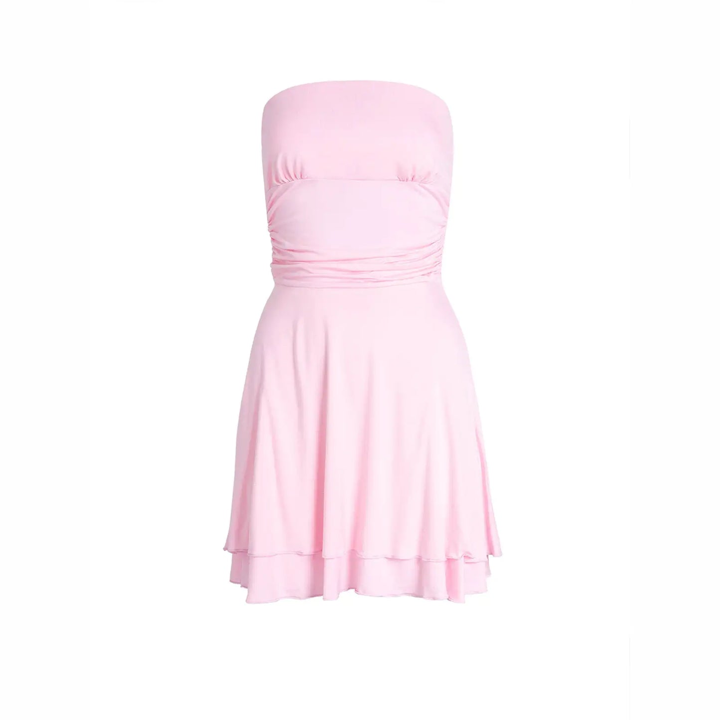 Pleated Mini Dress